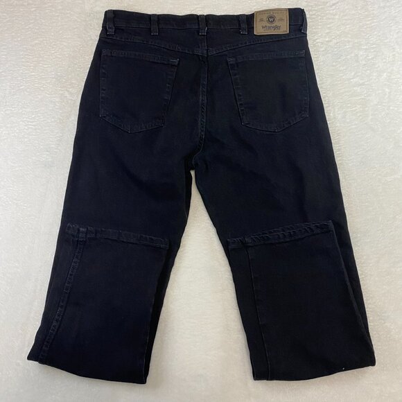Wrangler Comfort Waist Solutions Black Denim Jeans 36 x 30 - Picture 4 of 8